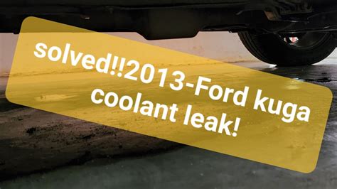 ford escape coolant leak recall|TECHNICAL SERVICE BULLETIN 19